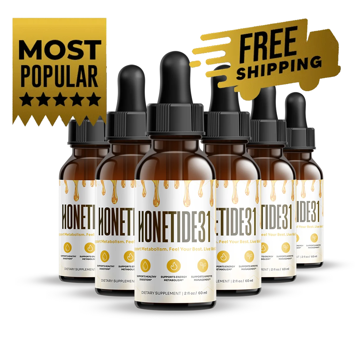 HoneTide31   6 bottles